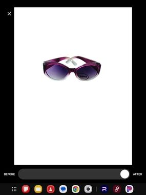 Women's Purple Gradient Sunglasses
